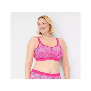 Lane Bryant Cacique Cotton Scoop Neck Lightly Lined No Wire Bra 44DD